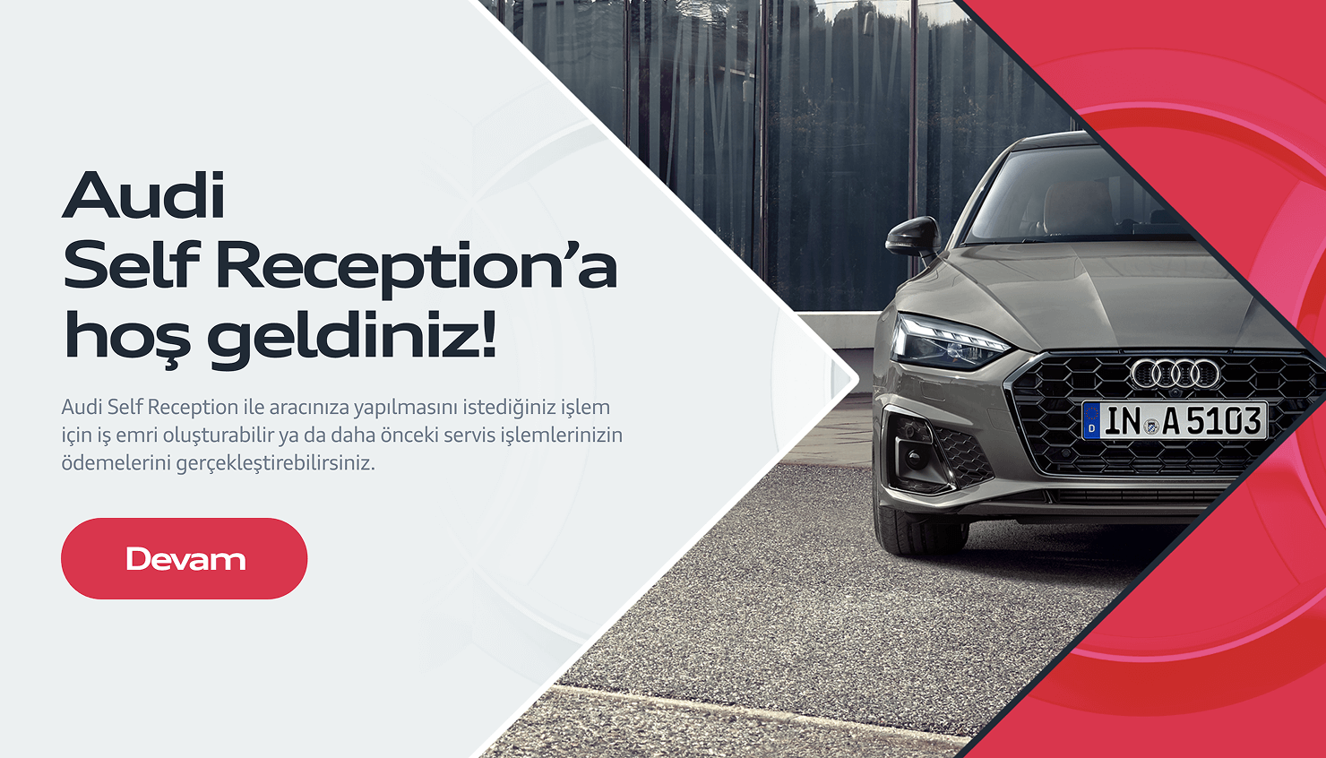 Audi Kiosk App Website Ekran Görüntüsü
