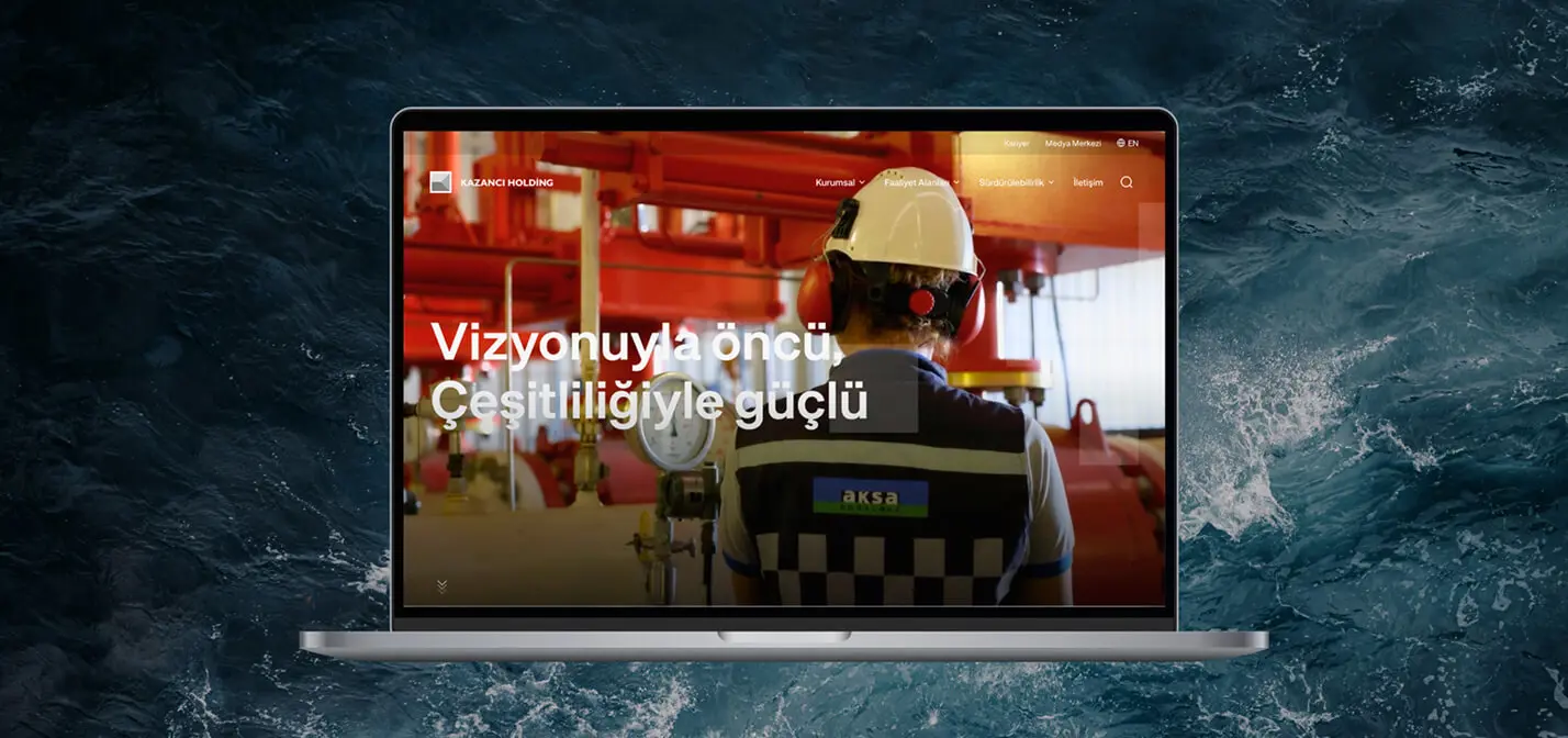 Kazancı Holding web sitesi, FIXER tarafından geliştirildi