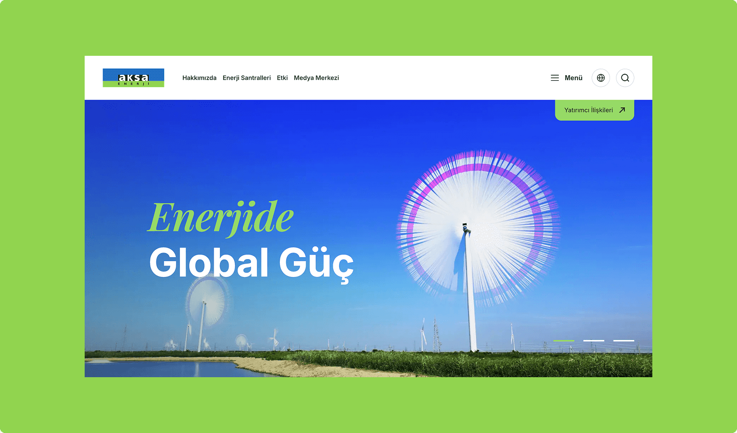 Aksa Energy Website Ekran Görüntüsü