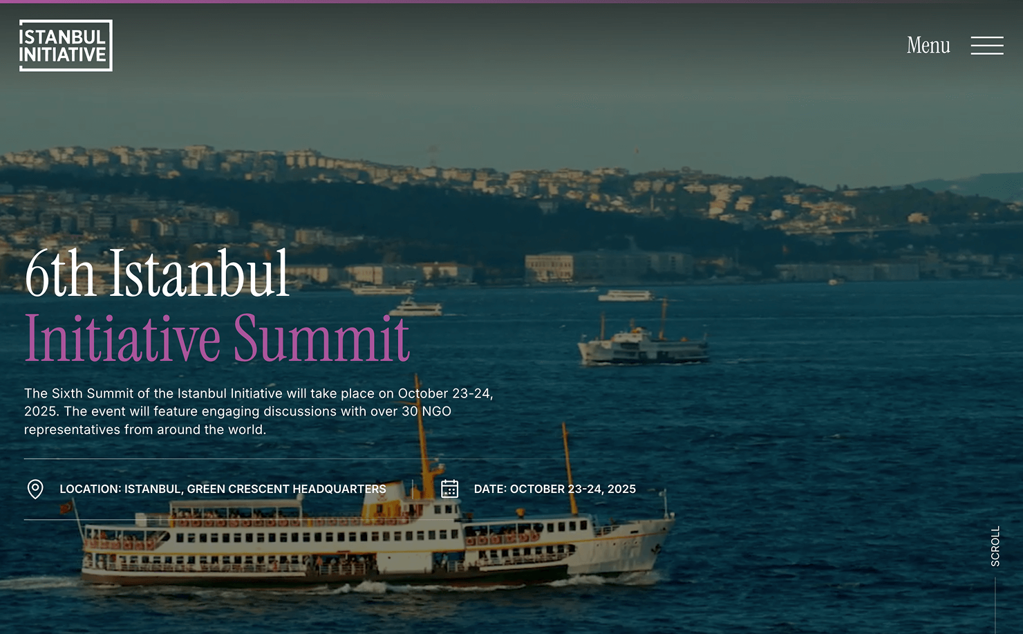 Istanbul Initiative Website Ekran Görüntüsü